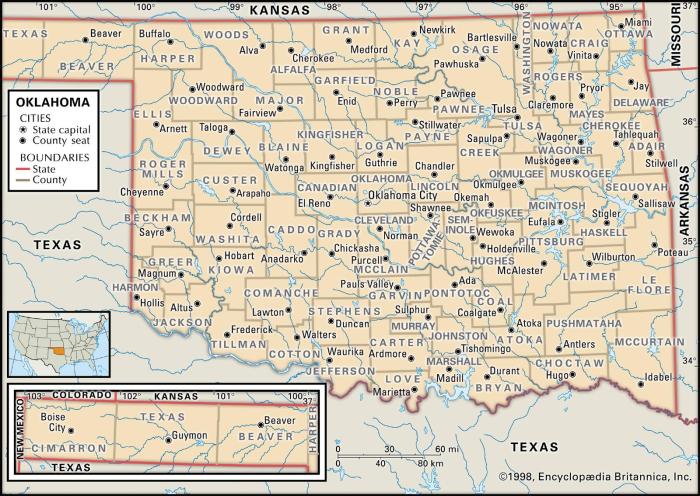 Largest county in oklahoma crossword