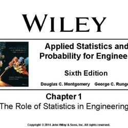 Applied statistics and probability for engineers 6th ed