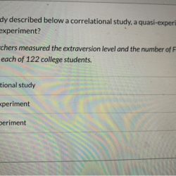 Correlation experiment or quasi experiment worksheet answers