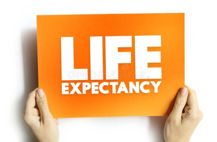 Life expectancy definition ap human geography