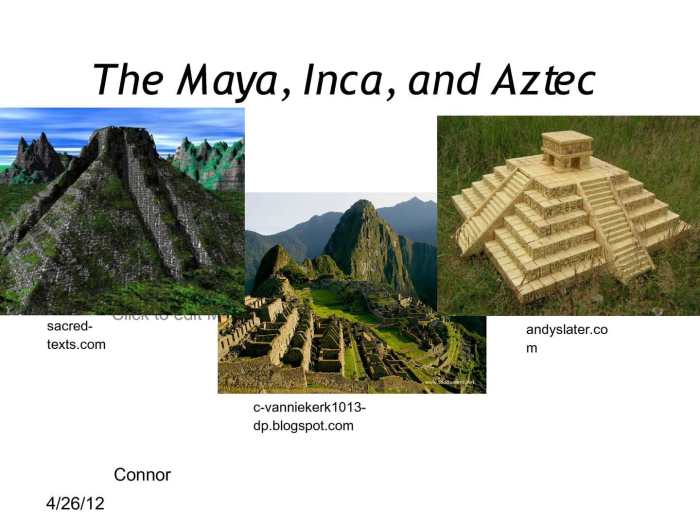 The mayan and aztec civilizations advanced the development of